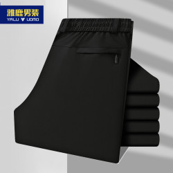 雅鹿男装 中年男士爸爸休闲裤中年男士直筒长裤50-70岁中老年裤子
