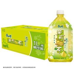 康师傅 茉莉柚子茶饮料1升12瓶装整箱果味茶饮品1000ml分享装