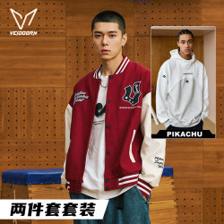 VEIDOORN 星驰棒球服加宝可梦卫衣保暖加厚秋冬潮流