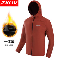 ZXUV 135男女款冬季外套连帽加绒跑步户外运动外套运动休闲外套