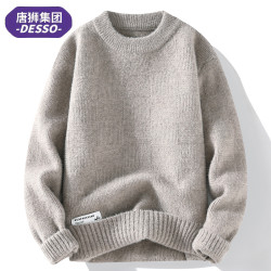 DESSO 唐狮集团DESSO 毛衣外套男款春秋圆领男生衣服高级感轻奢痞帅男装