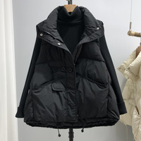 羽绒服马甲女短款时尚洋气韩版爆款鸭绒背心马夹外套2025外穿新款