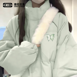 GENIOLAMODE 捷尼拉莫立领棉服男女款秋冬重磅保暖情侣美式大棉服
