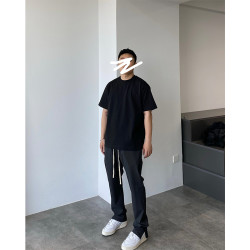 Loose Pants高级感垂感混纺宽松百搭锥形休闲西裤男裤