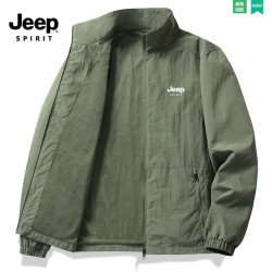 JEEP SPIRIT 吉普春秋季男士休闲大码夹克外套男户外上衣防风长袖
