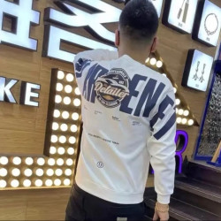 男士保暖衣新款短袖卫衣男装时尚圆领修身长袖休闲百搭上衣