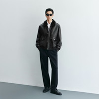 杰克琼斯 杰克·琼斯 JACK&JONES 26年秋季夹克外套男士宽松黑色商务休闲上衣男装 180