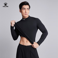 卡尔美 官方旗舰店男女同款高领运动加绒长袖打底衣