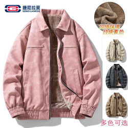 GENIOLAMODE 捷尼拉莫皮衣男女同款秋季百搭情侣夹克外套