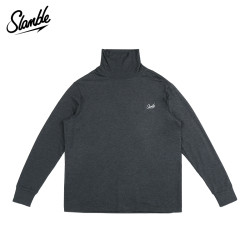 SLAMBLE 秋季新款德绒可翻高领长袖男打底衫上衣休闲保暖潮流内搭