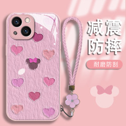 汇客凡品 适用苹果/华为/vivo/oppo/小米爱心米奇金漆玻璃壳女防摔手机壳