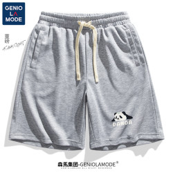 GENIOLAMODE 短裤男夏季运动大码重磅休闲五分裤潮流男装