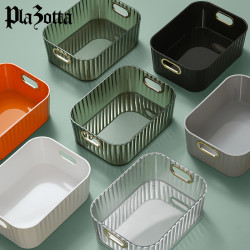 德国plazotta收纳筐家居桌面轻奢透明家用卧室客厅收纳用具置物篮