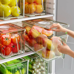 冰箱收纳盒食品级密封保鲜冷冻专用厨房水果储物盒