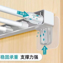 隔板托贴墙免打孔分层板固定贴厨房抽屉分隔板无痕三角支架支撑