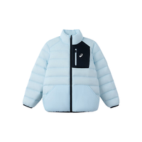 ASICS亚瑟士 85%绒含量三防科技 冰蓝 175 儿童羽绒服
