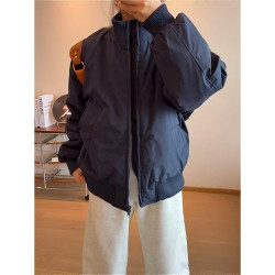 美式飞行员夹克棉服男款春秋穿搭cleanfit三防立领短款棒球服外套