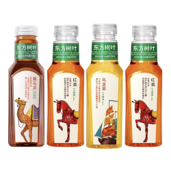 农夫山泉 东方树叶500ml*6瓶茉莉花茶乌龙茶青柑无糖饮料0脂肪0卡