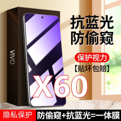 适用vivoX60防窥膜抗蓝光防偷窥vivox60钢化膜护眼膜防偷看保护膜