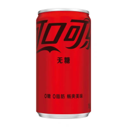 可口可乐 200ML夏季零糖零卡可乐冰爽罐装无糖畅饮饮品