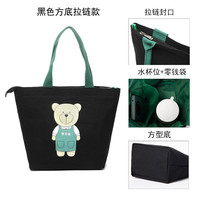 上班族带饭手提饭盒袋子女日式简约外出大时尚学生手拎帆布便当包