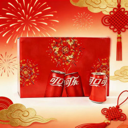 可口可乐 经典汽水碳酸饮料马年年货礼盒330ml