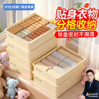 汉世刘家 三合一内衣收纳盒袜子内裤衣柜内衣裤分格抽屉式整理盒子