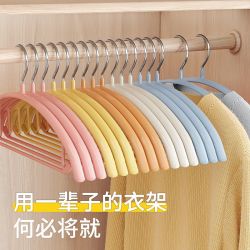 宽肩无痕衣架家用挂衣防滑晾衣服架子衣挂撑子塑料架衣架子晒衣撑