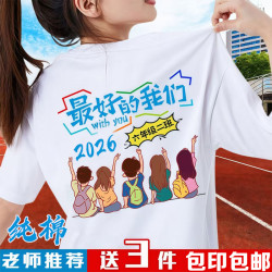 毕业班服定制t恤小学高初中幼儿园毕业季学生班服短袖t订做文化衫