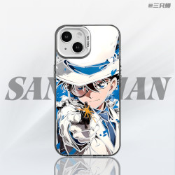 ins蓝泼彩基德适用苹果16手机壳15小米vivo/oppo华为防摔彩银动漫
