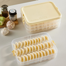 橱明星 饺子盒家用食品级冷冻专用密封保鲜盒水饺速冻厨房收纳盒