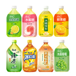 康师傅 冰红茶绿茶茉莉蜜茶水蜜桃鲜果橙系列1L装