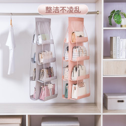 收纳挂袋透明布艺整理袋悬挂包大容量家用包包挂袋牛津布收纳袋