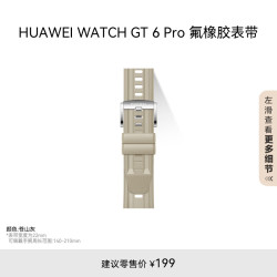 华为 WATCH GT 6 Pro 苍山灰氟橡胶表带 适配 WATCH GT 6 Pro（46mm）