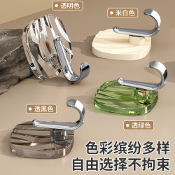 新诗图轻奢卫生间毛巾挂钩强力胶免打孔贴墙无痕墙壁门后厨房粘钩
