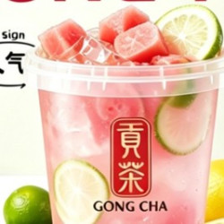 粉芭乐吨吨桶果茶