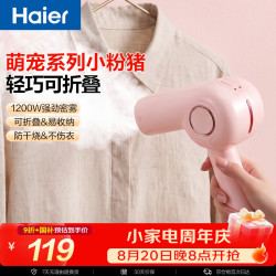 海尔 烫机 手持电熨斗 家用差旅便携 挂烫机蒸汽 除菌除皱七夕情人节礼物熨烫机HY-GW1201F