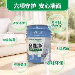 卡本安涂净无机涂料防火耐擦洗内墙涂料家庭装修工程乳胶漆环保A