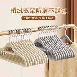 娘帮手 整理师推荐娘帮手质感植绒衣架挂衣服防滑无痕衣撑轻奢家用晾衣架