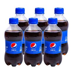 百事 可乐300ml*6瓶迷你小瓶碳酸饮料夏季汽水便携
