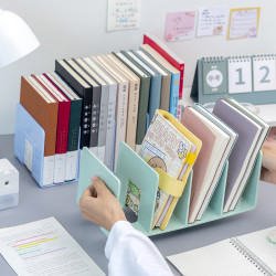 造物小生 加厚放书书立架学生桌面文件架分隔板夹多层书靠固定收纳宿舍4格