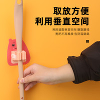 拖把挂钩免打孔扫把拖把夹家居酒店浴室阳台置物夹子无痕