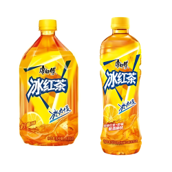 康师傅 冰红茶1L/500ml大瓶柠檬味风味茶饮料夏季清爽解渴学生宿舍