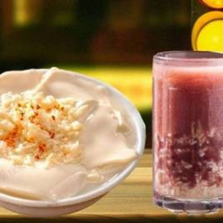 桂花酒酿冰豆花+红豆酒酿（无限叠加）全天可用