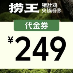 捞王锅物料理 249元代金券|限1张