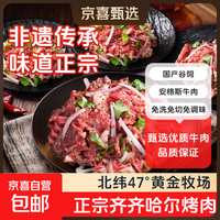 京东 真原切牛腱子0打水安格斯国产谷饲牛肉生鲜食材 油脂筋膜 15%