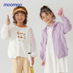 莫莫 美特斯邦威旗下moomoo童装儿童空调服夏季遇光变色休闲服轻薄外套