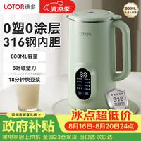 LOTOR 徕多破壁机家用破壁机2-3人小型免煮五谷杂粮免洗降噪豆浆机全自动免煮2025新款