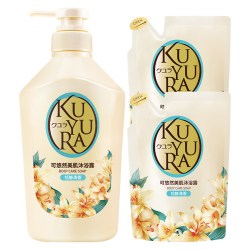 可悠然 沐浴露550ml+400ml*2