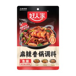 好人家 麻辣香锅调味料海鲜香锅鸭鸡排骨干锅酱底料火锅底料110g
